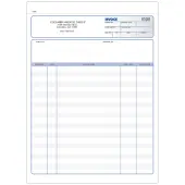 Custom Carbonless Business Forms, Pre-Formatted, Invoice Forms, Ruled, 8 1/2"" x 11"", 2-Part, Box Of 250