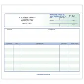 Custom Carbonless Business Forms, Pre-Formatted, Purchase Order Forms, Ruled, 8 1/2"" x 7"", 2-Part, Box Of 250
