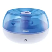Crane Personal Ultrasonic Cool Mist Humidifier, 0.2 Gallons, 6 3/4"" x 6 3/4"" x 4 1/8"", Blue/White