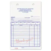 Custom Carbonless Business Forms, Pre-Formatted, Register Forms, ""Thank You"" in Red, 5-3/8"" x 8 1/2"", 2-Part, Box Of 250