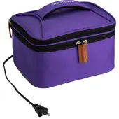 HOTLOGIC Portable Personal Expandable Mini Oven XP, 4-1/2""H x 7-1/2""W x 9-1/2""D, Purple