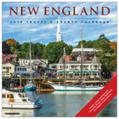 2026 Willow Creek Press Scenic Monthly Wall Calendar, 12"" x 12"", New England, January To December, 52150
