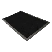 Genuine Joe Ultraguard Indoor Wiper/Scraper Floor Mat, 3' x 5', Charcoal Black