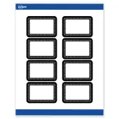 Avery® Print-To-The-Edge Labels With Sure Feed® Technology, S00-DKM-PRWMP10, Rectangle, 2"" x 3"", Matte White, Preprinted Black & White Polka Dots Desi