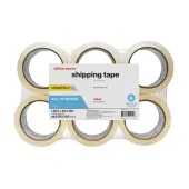 Office Depot® Brand Shipping Packing Tape, 1-7/8"" x 109.4 Yd., Clear, Pack Of 6 Rolls