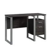 Sauder® Rock Glen 45""W Single-Pedestal Computer Desk With Filing Drawer, Blade Walnut