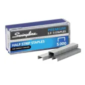 Swingline® S.F.® 3 Premium Staples, 1/4"" Half Strip, Box Of 5,000