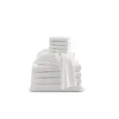 Medline Classic Cotton Terry Bath Towels, 20"" x 40"", 5.5 Lb, White, Pack Of 12