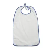 Medline EZ-Tie Terry Clothing Protectors, 21"" x 38"", White, Pack Of 12