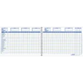 Adams® Home Budget Book, 10 1/2"" x 7 1/2"", 56 Pages, White Sheets, Navy Cover