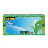 Scotch® Magic™ Greener Tape, Invisible, 3/4 in. x 900 in., 24 Tape Rolls, Clear, School Supplies and College Essentials for Students and Teachers