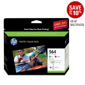 HP 564, 3-Ink Photo Original Value Pack (CG925AN)
