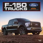 2025 BrownTrout Ford F150 Trucks OFFICIAL Monthly Plastic-Free Square Wall Calendar, 12""x12"", Cars and Trucks, January to December 2025, 9781975479725