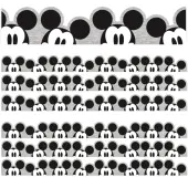 Eureka School Extra-Wide Deco Trim, Mickey Mouse Throwback Peeking, 37’ Per Pack, Set Of 3 Packs