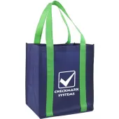Custom Promotional Color Strap Colossal Grocery Tote, 15"" x 13""