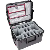 SKB Cases iSeries Protective Case With Padded Dividers, Lid Divider With Pull Handle And Wheels, 22""H x 17""W x 12-3/4""D