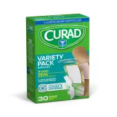 CURAD® Bandage Variety Packs, Assorted Sizes, Assorted Colors, Case Of 24