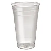 SOLO® Cup Company Ultra Clear™ PET Cold Cups, 24 Oz, Clear, 50 Cups Per Sleeve, Carton Of 12 Sleeves