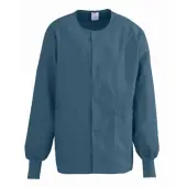 Medline ComfortEase™ Unisex Warm-Up Scrub Jacket, 3X, Caribbean Blue