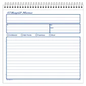 Adams® Rapid Memo Book, 8 1/2"" x 8 1/4"", 50 Sheets
