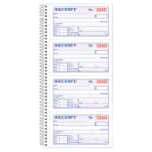 Adams® Carbonless 2-Part Spiral Money/Rent Receipt Book, 11"" x 5 1/4"", Book Of 200 Sets