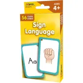 Teacher Created Resources Sign Language Flash Cards, 5-1/8"" x 3-1/8"", 4th Grade, Pack Of 56 Flash Cards