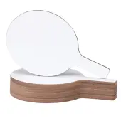 Flipside Dry-Erase Answer Paddles, 12"" x 7"" x 1/16"", White, Pack Of 12