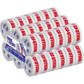 Tape Logic® Pre-Printed Carton Sealing Tape, ""Caution - If Seal Is Broken…"", 2"" x 110 Yd., Red/White, Case Of 36