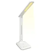 iLive LED Desk Lamp With Wireless Charging, 13""H, White