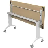 Special-T Link 72"" Table Flip Base, Metallic Silver Flip Base, 27.75""H x 17.50""W, Assembly Required
