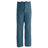 Medline ComfortEase™ Unisex Regular Non-Reversible Drawstring Cargo Scrub Pants, 3X, Caribbean Blue