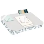 LapGear XL Designer Lap Desk, 14 1/2"" x 18 1/2"", Gray Damask