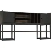 Sauder® Foundry Road 72""W Desk Hutch, Carbon Oak