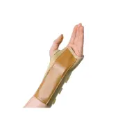 Medline Elastic Wrist Splint, Left, Large, 7"", Black