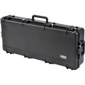 SKB Cases iSeries Protective Case With Layered Foam Interior, Cushion-Grip Handle And In-Line Skate Wheels, 42-1/2""H x 17""W x 7-1/2""D, Black