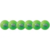 Champion Sports Rhino Skin Low Bounce Dodgeball Set, 6-5/16"", Neon Green, Set Of 6 Balls