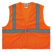 Ergodyne GloWear 8205HL-ECO Polyester Hi-Vis Vest, Small/Medium, 100% Recycled, Orange