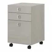 Bush Business Furniture Echo 17""D Vertical 3-Drawer Mobile File Cabinet, Gray Sand, Delivery