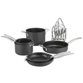 Cuisinart™ Anodized Non-Stick 11-Piece Cookware Set, Dark Brown