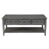 Powell Southam Coffee Table, 20""H x 47-3/4""W x 28""D, Gray