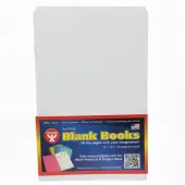 Hygloss Mighty Brights™ Paperback Blank Books, 5"" x 8"", 32 Pages (16 Sheets), White, Pack Of 20