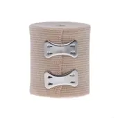 Medline Sure-Wrap Nonsterile Elastic Bandages, 2"" x 5 Yd., Tan, Pack Of 20