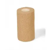 Medline Caring Non-Sterile Self-Adherent Elastic Wraps, 2"" x 5 Yd., Tan, Pack Of 36
