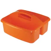 Romanoff Products Large Utility Caddy, 6 3/4""H x 11 1/4""W x 12 3/4""D, Orange, Pack Of 3