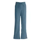 Medline ComfortEase™ Polyester/Cotton Modern Fit Ladies' Tall Cargo Scrub Pants, XS, Caribbean Blue