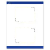 Avery® Print-To-The-Edge Postcards With Sure Feed® Technology, S00-DN7-PRMWC10, Rectangle Rounded Corners, 4-1/4"" x 5-1/2"", Matte White, Preprinted Gr