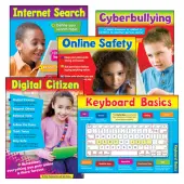 TREND Learning Charts, 17"" x 22"", Technology, Pack Of 5 Charts