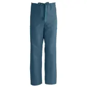 Medline ComfortEase™ Unisex Regular Non-Reversible Drawstring Cargo Scrub Pants, Small, Caribbean Blue