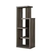 Monarch Specialties 48""H 5-Shelf Open-Concept Bookcase, Dark Taupe