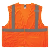 Ergodyne GloWear® Breakaway Mesh Hi-Vis Type-R Class 2 Safety Vest, 4X, Orange